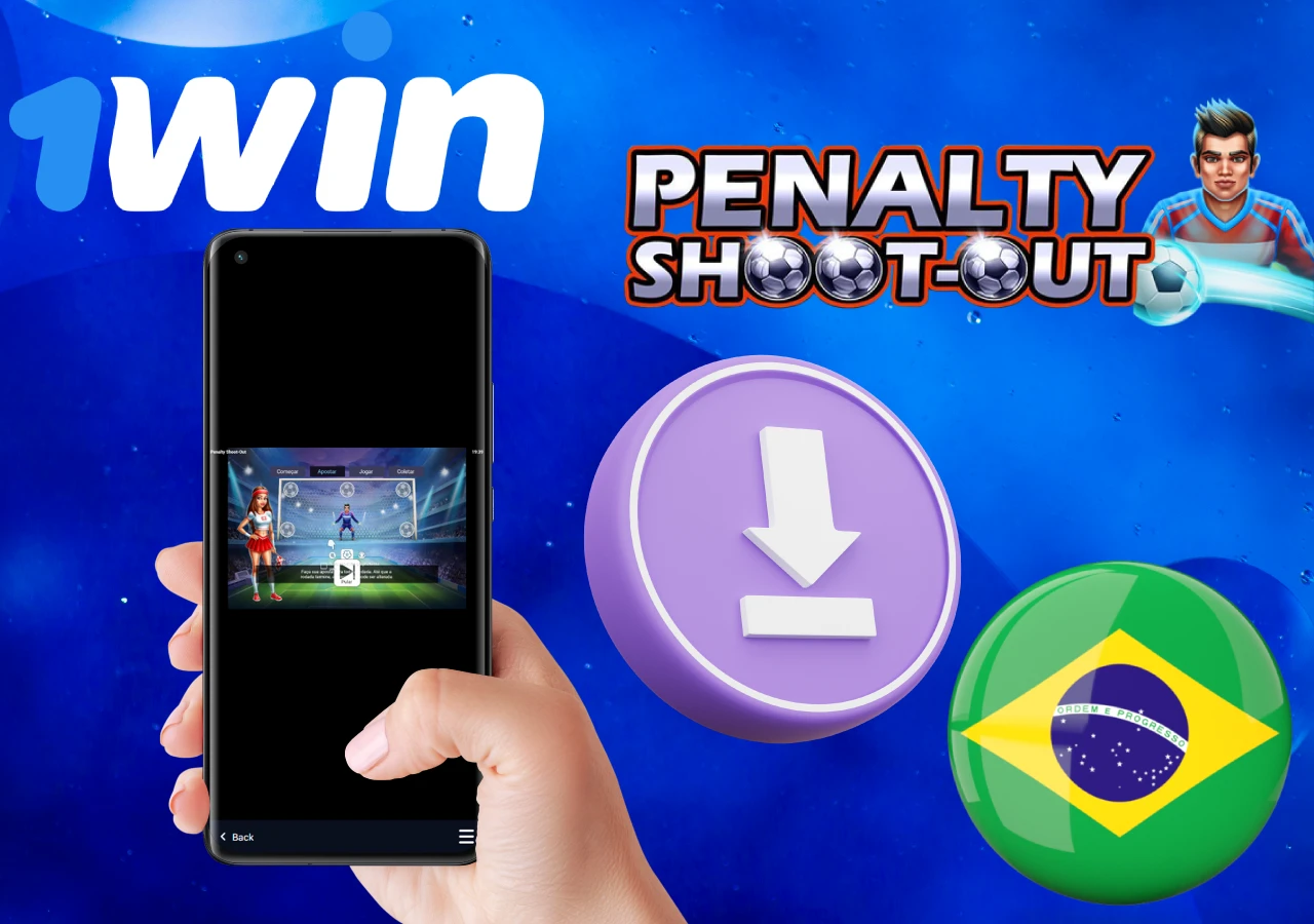 Uma versão móvel do jogo de cobranças de pênaltis no Brasil